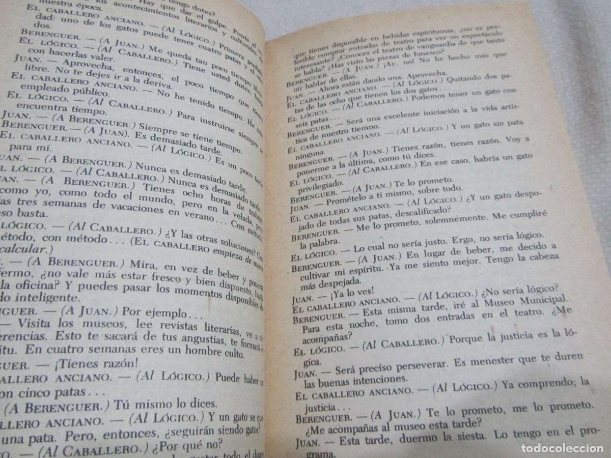 Libros de segunda mano: EL RINOCERONTE, EUG&Egrave;NE IONESCO, EDITORIAL LOSADA,1978 - Foto 7