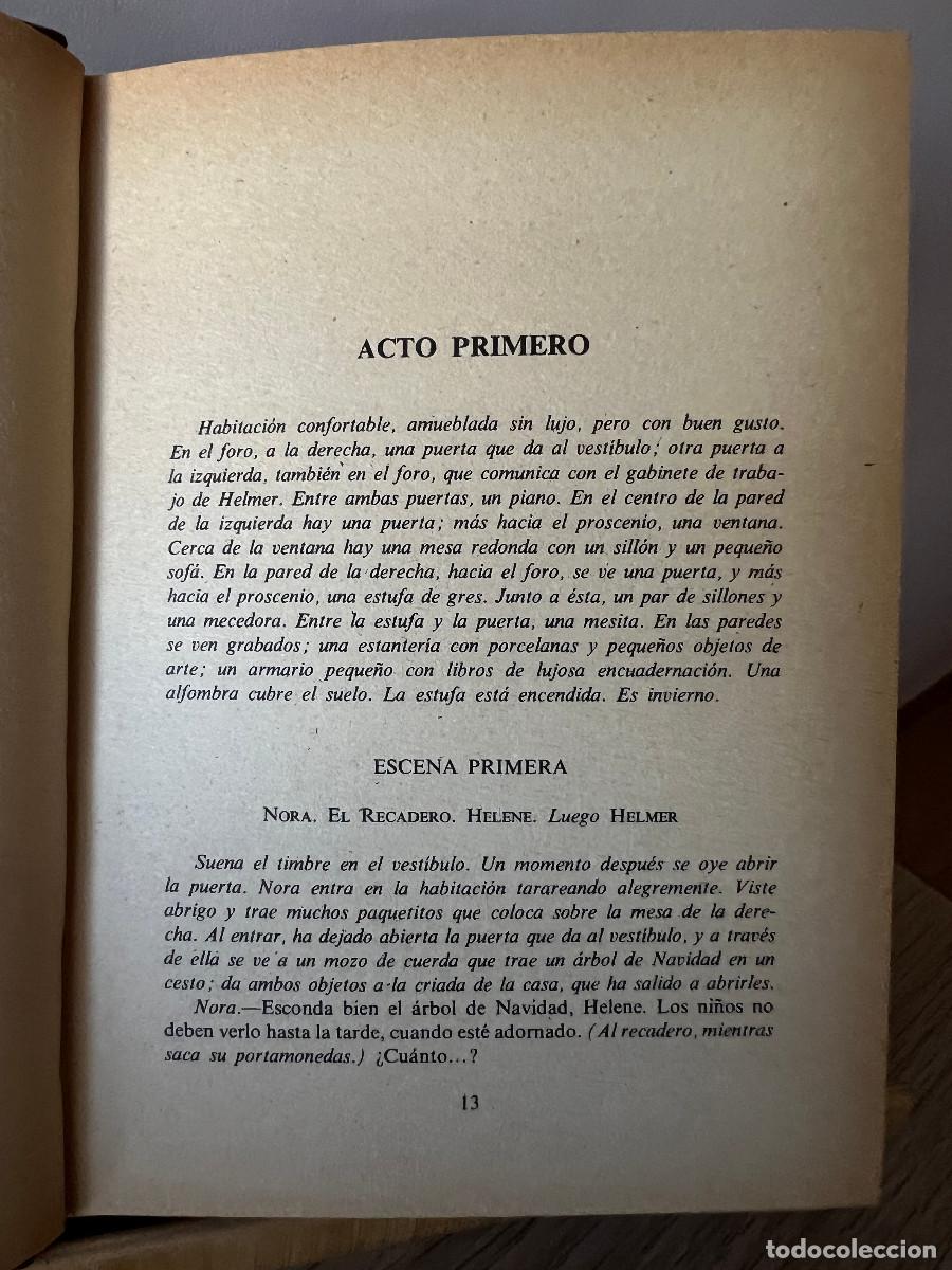 Libros de segunda mano: Henrik Ibsen - Casa de mu&ntilde;ecas / El pato salvaje - Foto 4