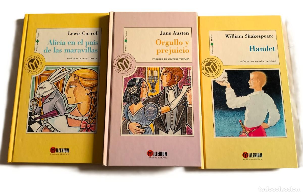 Libros de segunda mano: 3 libros: Hamlet, Orgullo y prejuicio y Alicia en el pa&iacute;s de las maravillas.