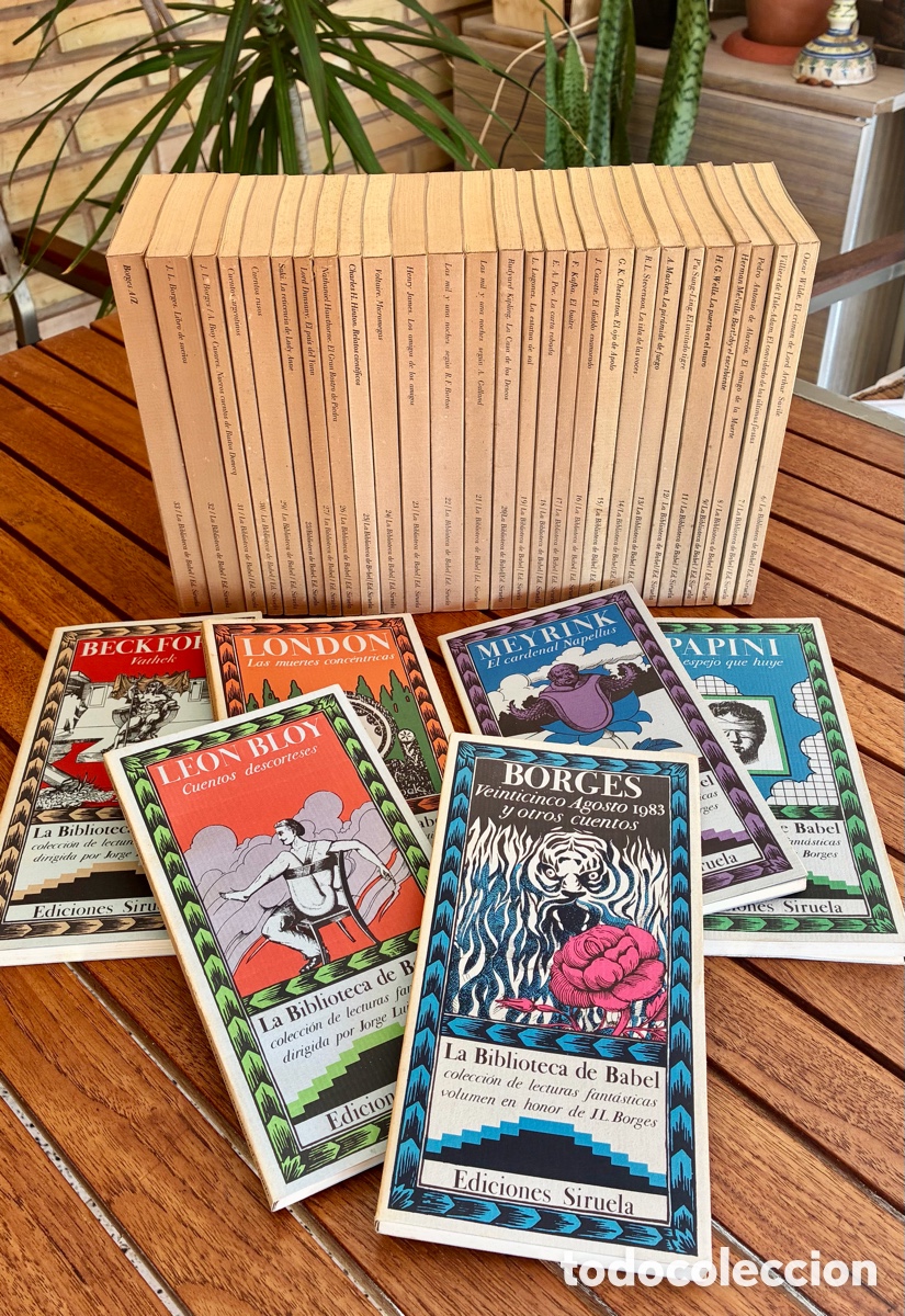Livros em segunda m&atilde;o: Colecci&oacute;n Completa La Biblioteca de Babel - 33 Vol&uacute;menes - Siruela - Jorge Luis Borges