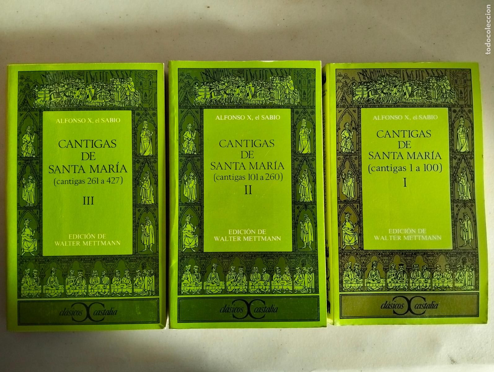 Libros de segunda mano: Clasicos. Cantigas de Santa Maria, Alfonso X, COMPLETO. W. Mettmann, 1986 VISITA MI CATALOGO