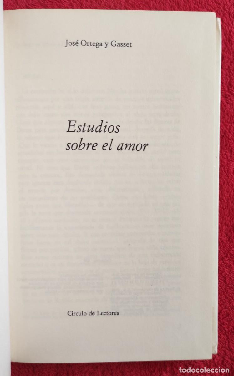 Libros de segunda mano: A&Ntilde;O 1971 - ORTEGA Y GASSET: ESTUDIOS SOBRE EL AMOR - Foto 3