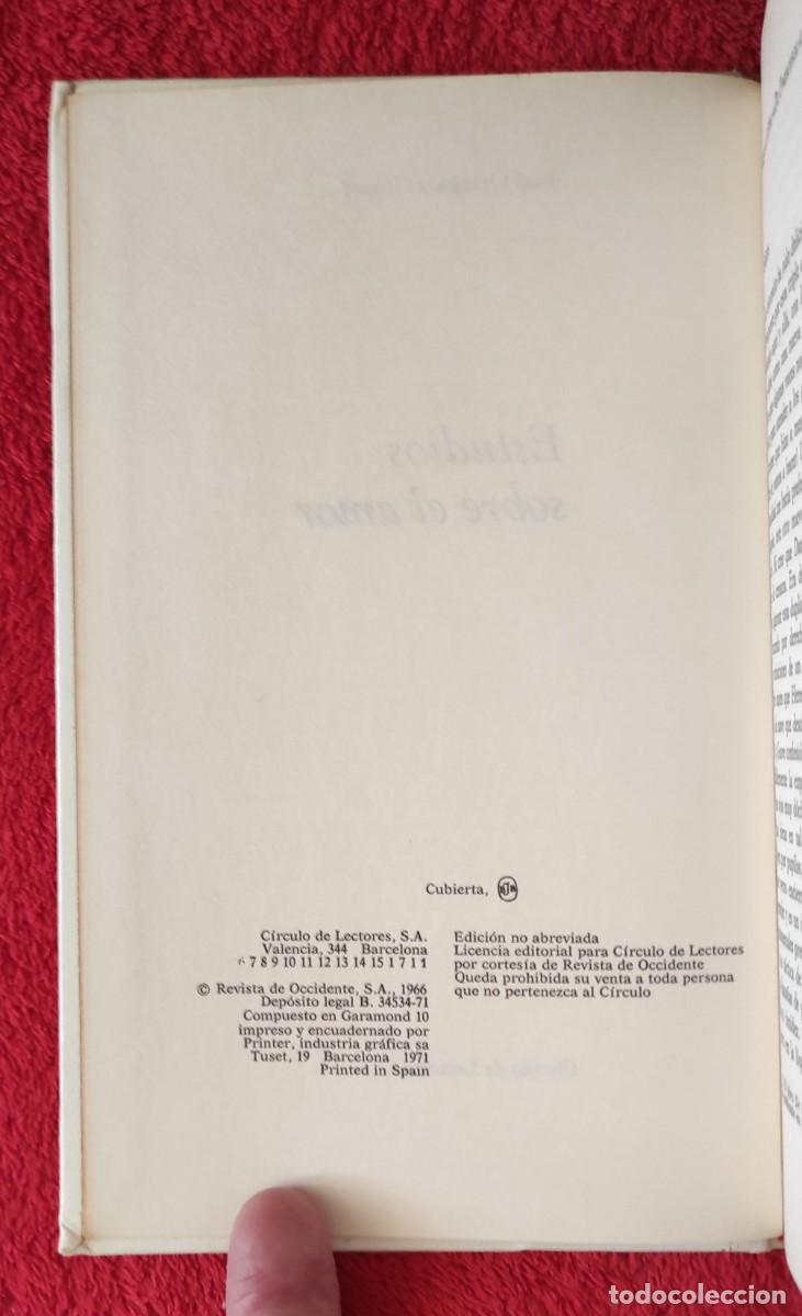 Libros de segunda mano: A&Ntilde;O 1971 - ORTEGA Y GASSET: ESTUDIOS SOBRE EL AMOR - Foto 4