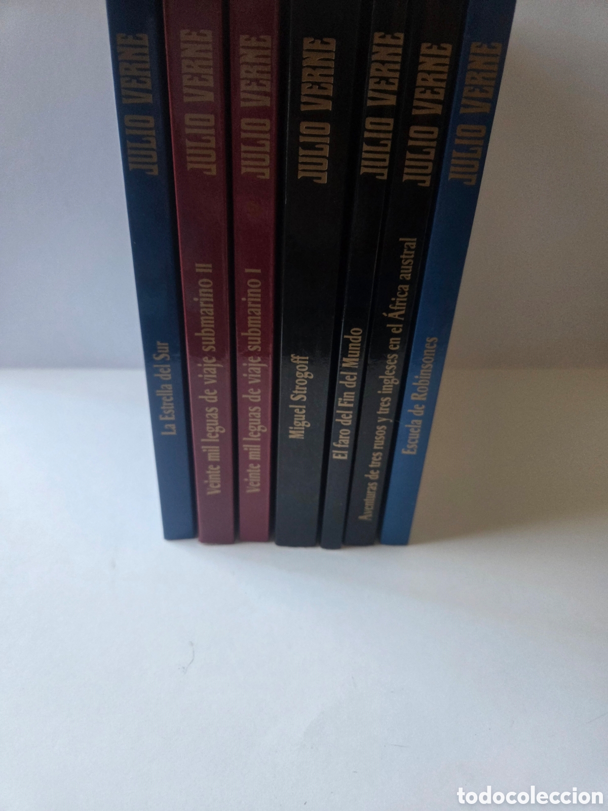Libros de segunda mano: JULIO VERNE &mdash; LOTE 7 TOMOS &mdash; EDICI&Oacute;N ESPECIAL CENTENARIO