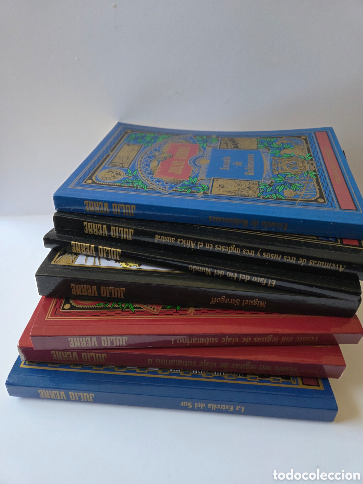 Libros de segunda mano: JULIO VERNE &mdash; LOTE 7 TOMOS &mdash; EDICI&Oacute;N ESPECIAL CENTENARIO - Foto 2