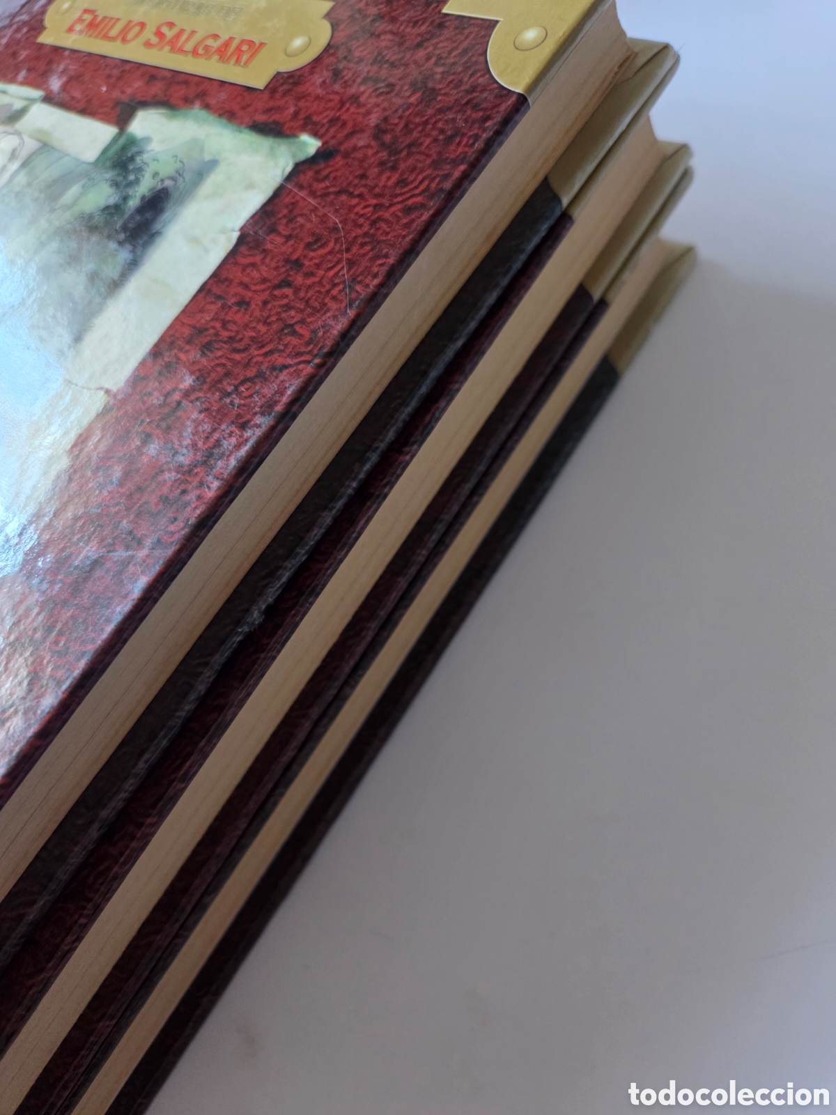 Libros de segunda mano: Lote de 3 libros de Emilio Salgari, colecci&oacute;n Aventuras de Emilio Salgari, Ediciones Rueda. - Foto 8