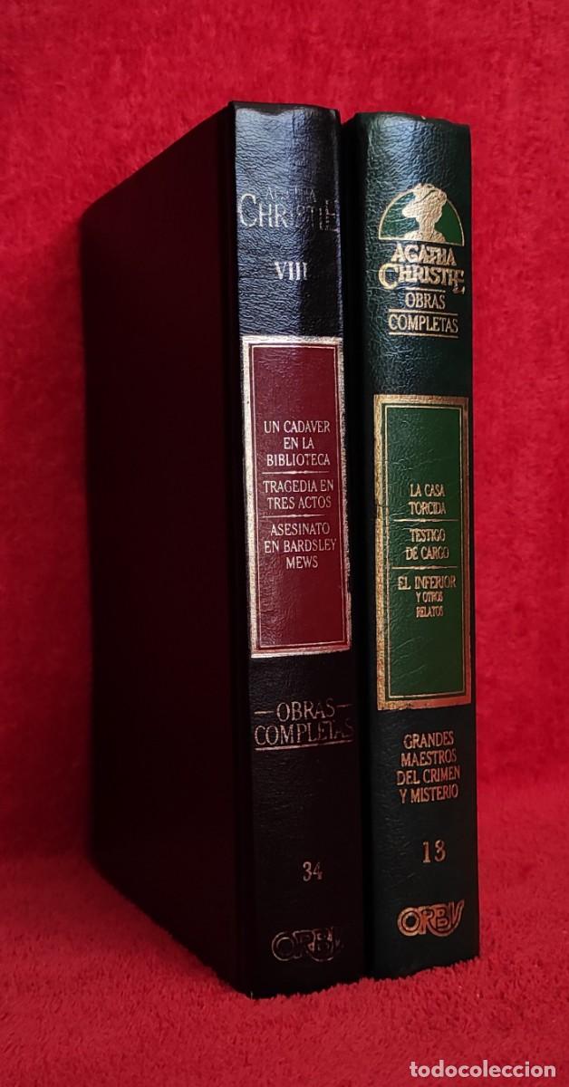 Libros de segunda mano: A&Ntilde;O 1987 - AGATHA CHRISTIE - 2 LIBROS CON 6 NOVELAS: UN CADAVER EN LA BIBLIOTECA, TESTIGO DE CARGO