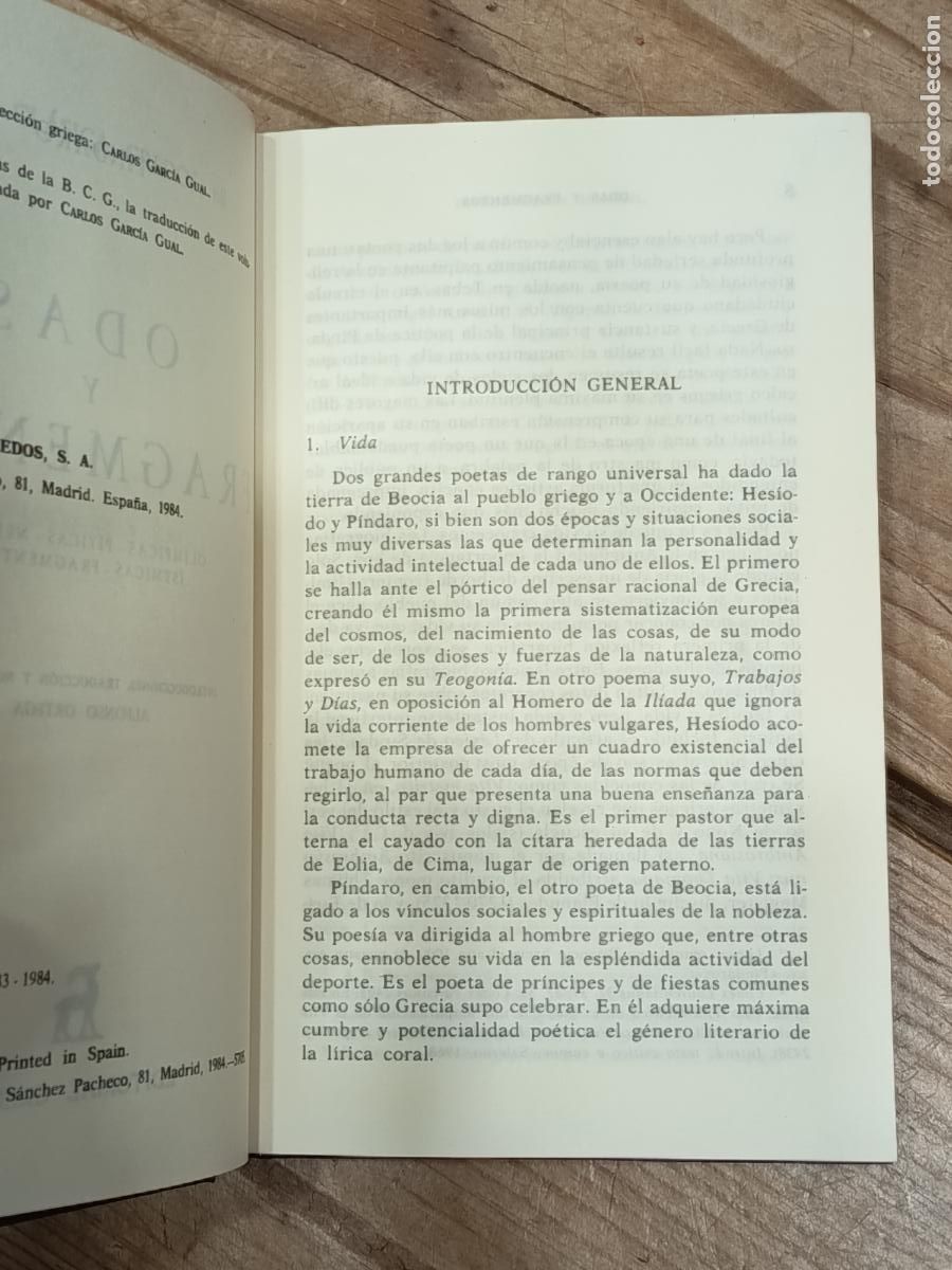 Libros de segunda mano: 1991 - P&Iacute;NDARO. Odas y fragmentos - GREDOS - Foto 3