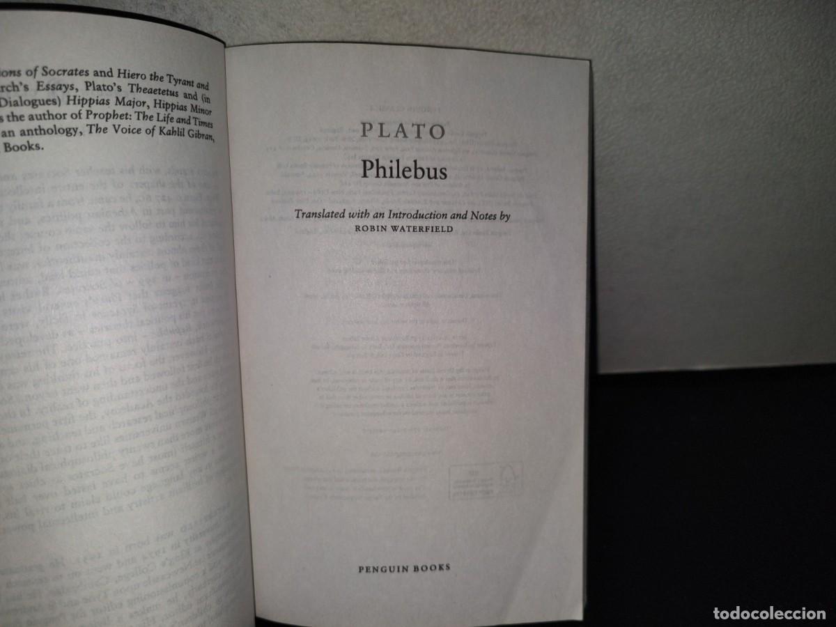 Libros de segunda mano: 220- Plato. Philebus. Penguin Classics, 2006 - Foto 4
