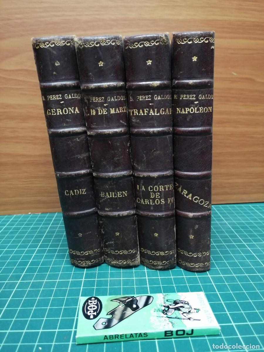 Libros de segunda mano: LOTE 4 TOMOS &mdash; Episodios Nacionales &mdash; Benito P&eacute;rez Gald&oacute;s &mdash; Ediciones antiguas 1929-1934