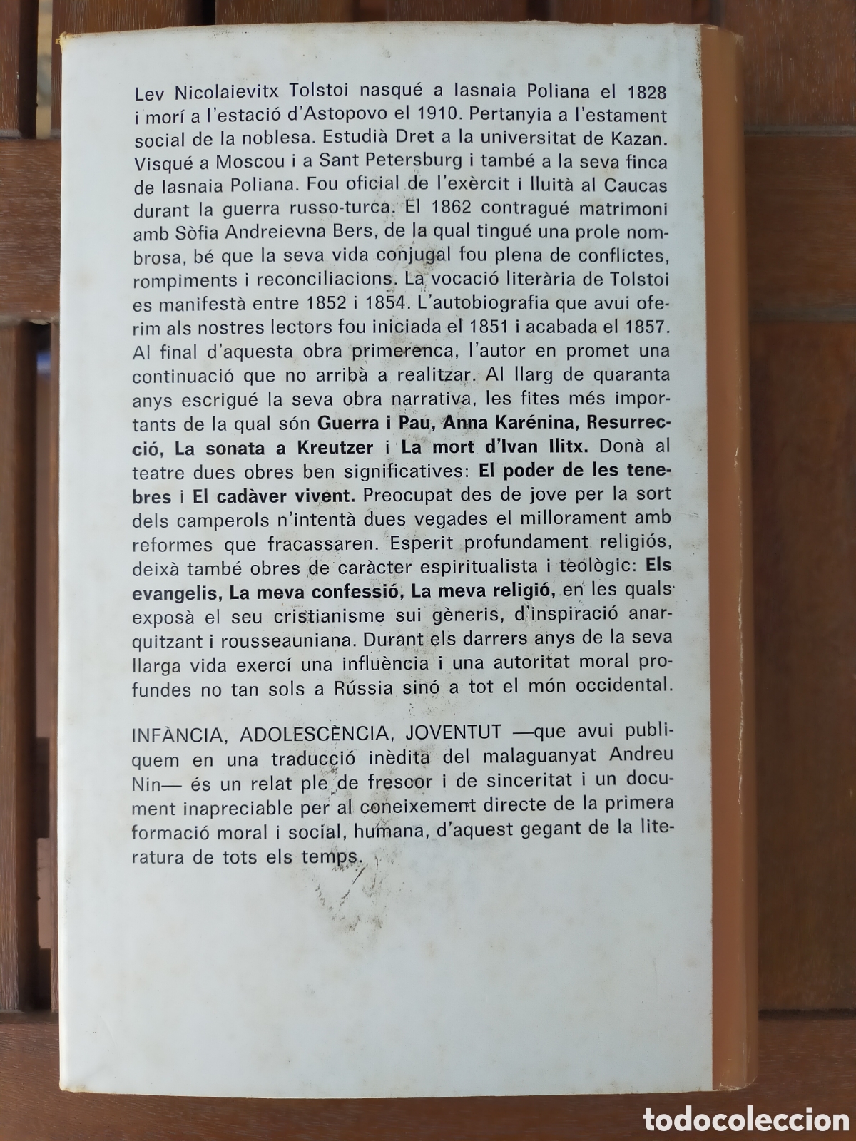 Libros de segunda mano: Inf&agrave;ncia, adolesc&egrave;ncia, joventut, Lev Tolstoi - Foto 2