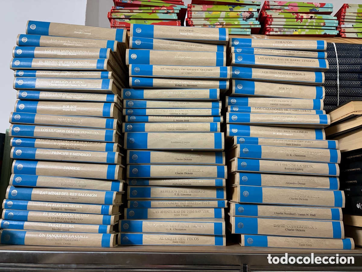 Libros de segunda mano: Biblioteca mundial de grandes aventuras. 29 libros en espa&ntilde;ol. Mark twain. Nikolai gogol conan doyle