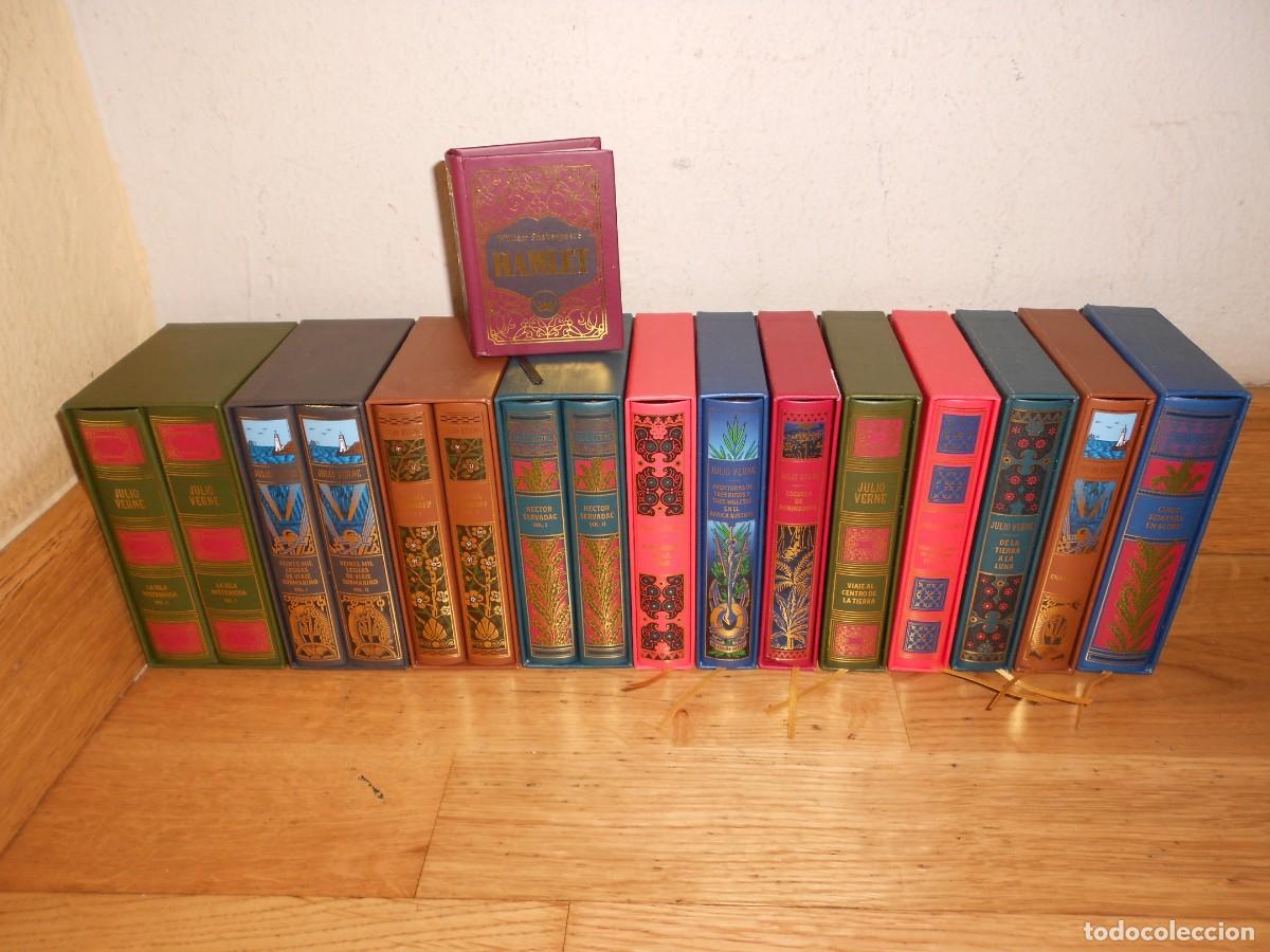 Libros de segunda mano: JULIO VERNE - 12 TITULOS ( 16 Mini-Libros ) Miguel Strogoff / Viaje Centro Tierra / Vente Mil Leguas