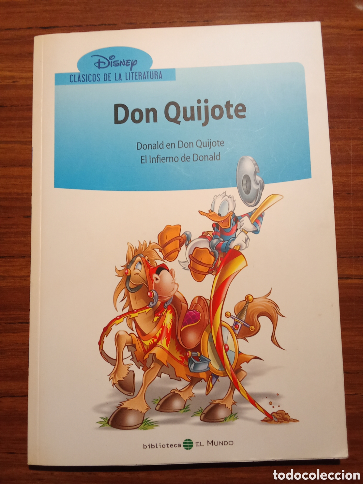 Libros de segunda mano: DON QUIJOTE , El infierno de Donald,Disney, biblioteca el mundo