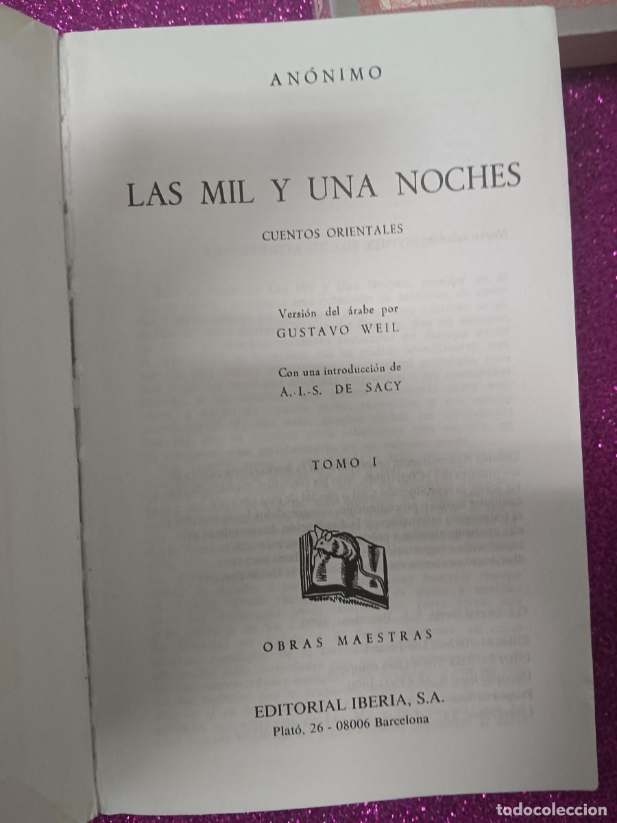 Libros de segunda mano: LAS MIL Y UNA NOCHES. AN&Oacute;NIMO ( IBERIA) - Foto 7