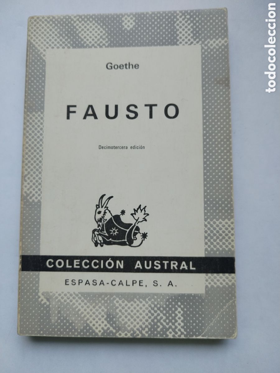 Libros de segunda mano: FAUSTO/GOETHE/AUSTRAL