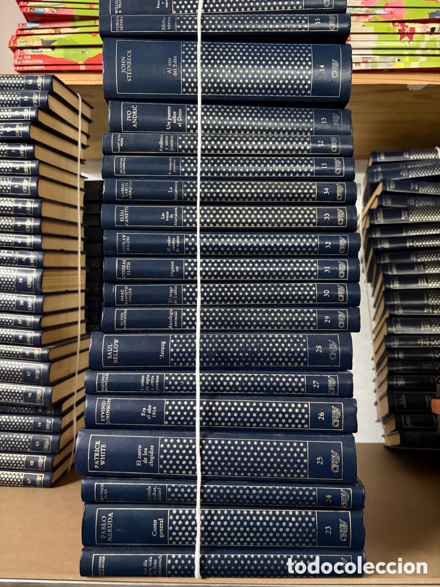 Libros de segunda mano: Lote de 19 libros premios Nobel en espa&ntilde;ol y carton&eacute; Heinrich B&ouml;ll Pablo Neruda John Steinbeck