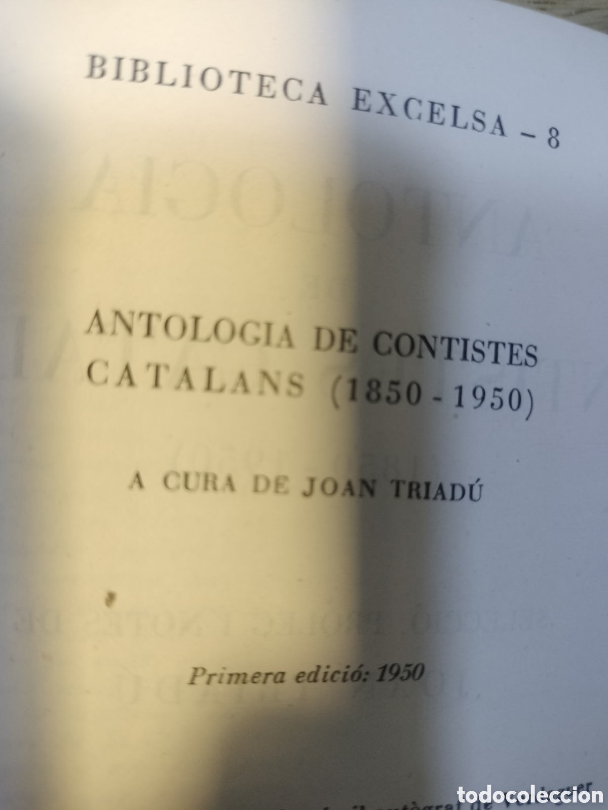 Libros de segunda mano: Antologia de contistes catalans. 1850-1950 - Foto 4