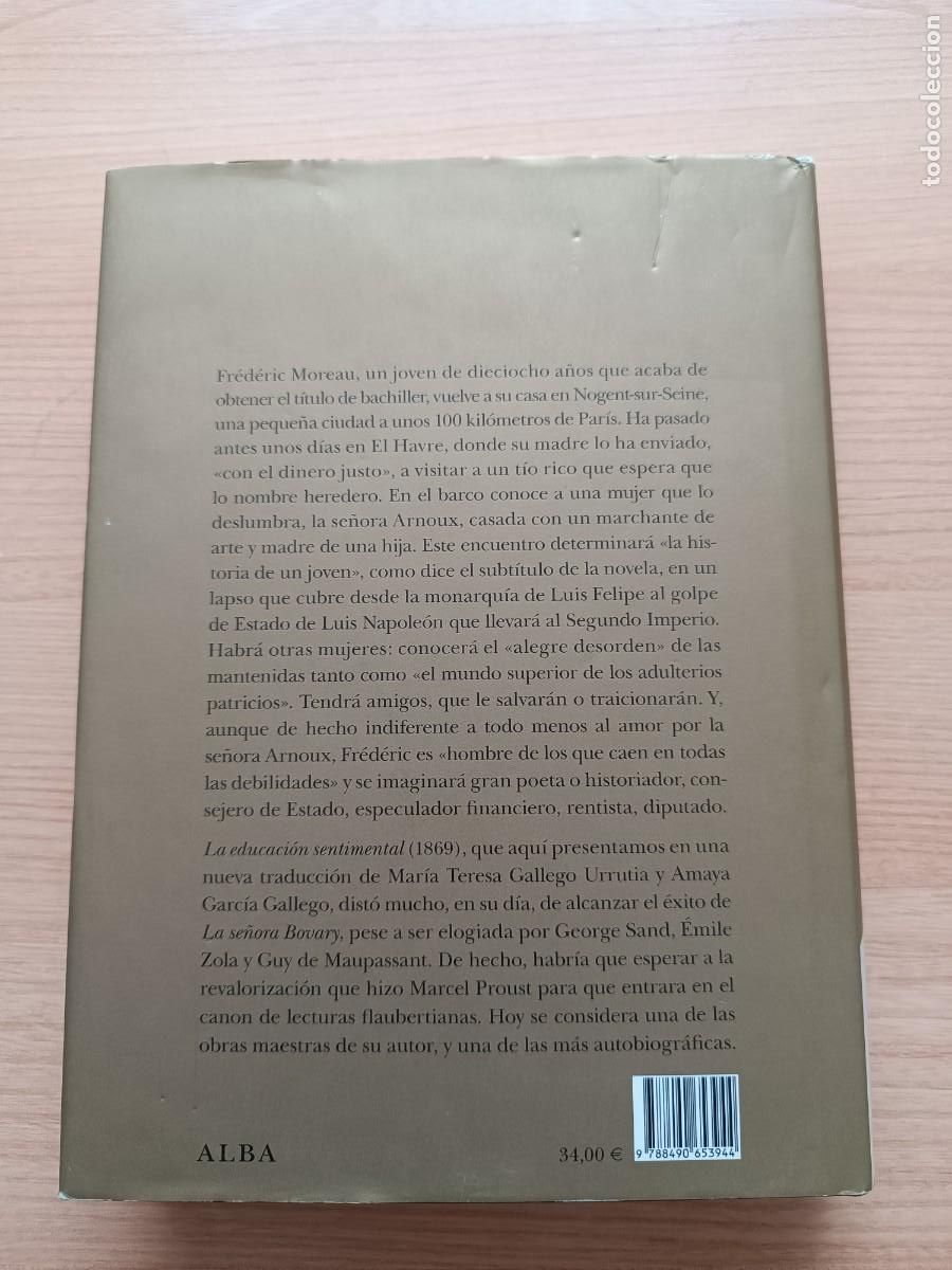 Libros de segunda mano: La educaci&oacute;n sentimental - Gustave Flaubert. Alba cl&aacute;sica - Foto 2