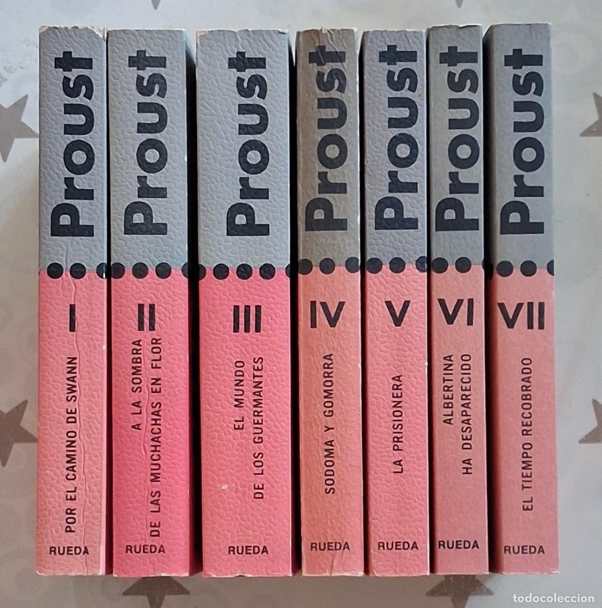 Libros de segunda mano: En busca del tiempo perdido. Marcel Proust. Obra completa. 7 tomos. Rueda 1979. Excelente estado!