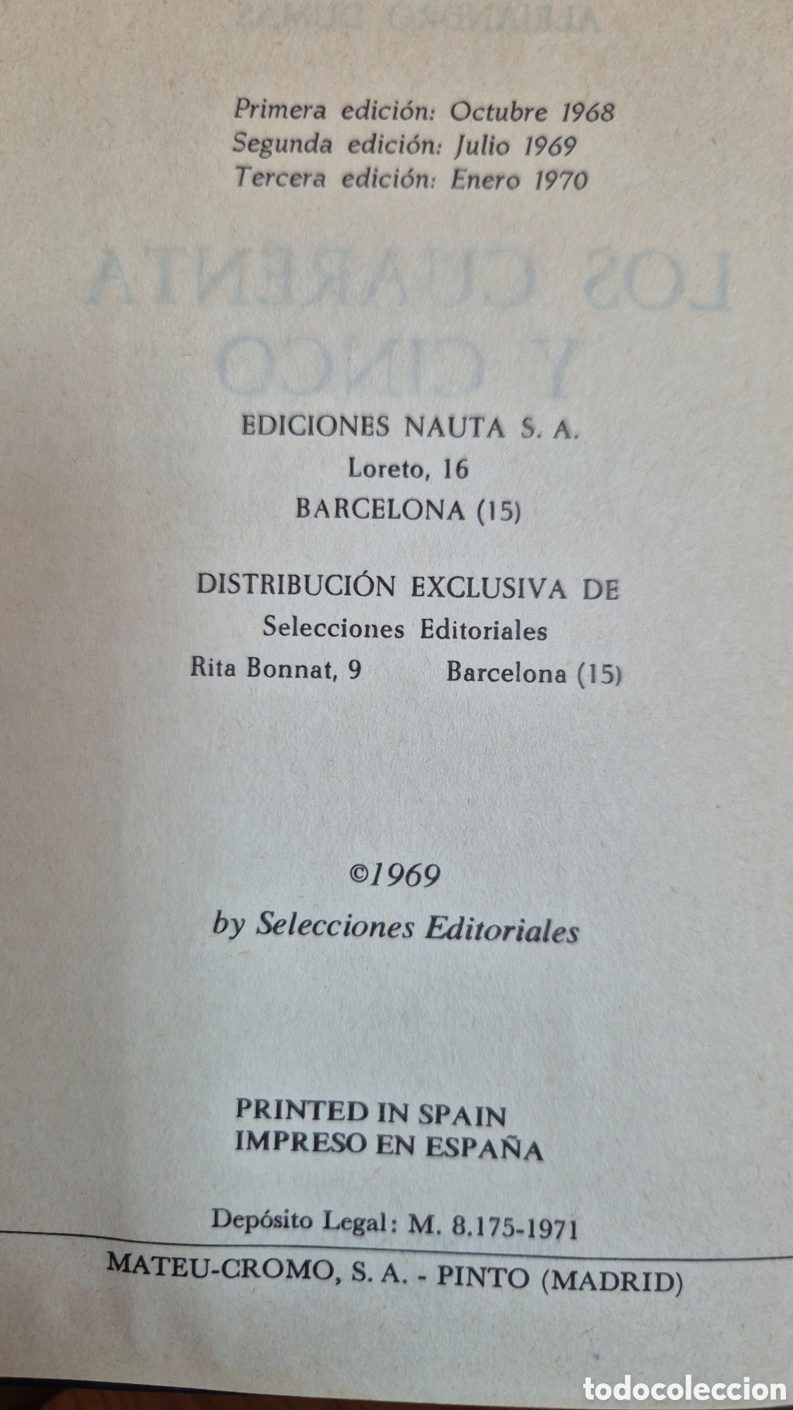 Libros de segunda mano: Los Cuarenta y cinco - Foto 3