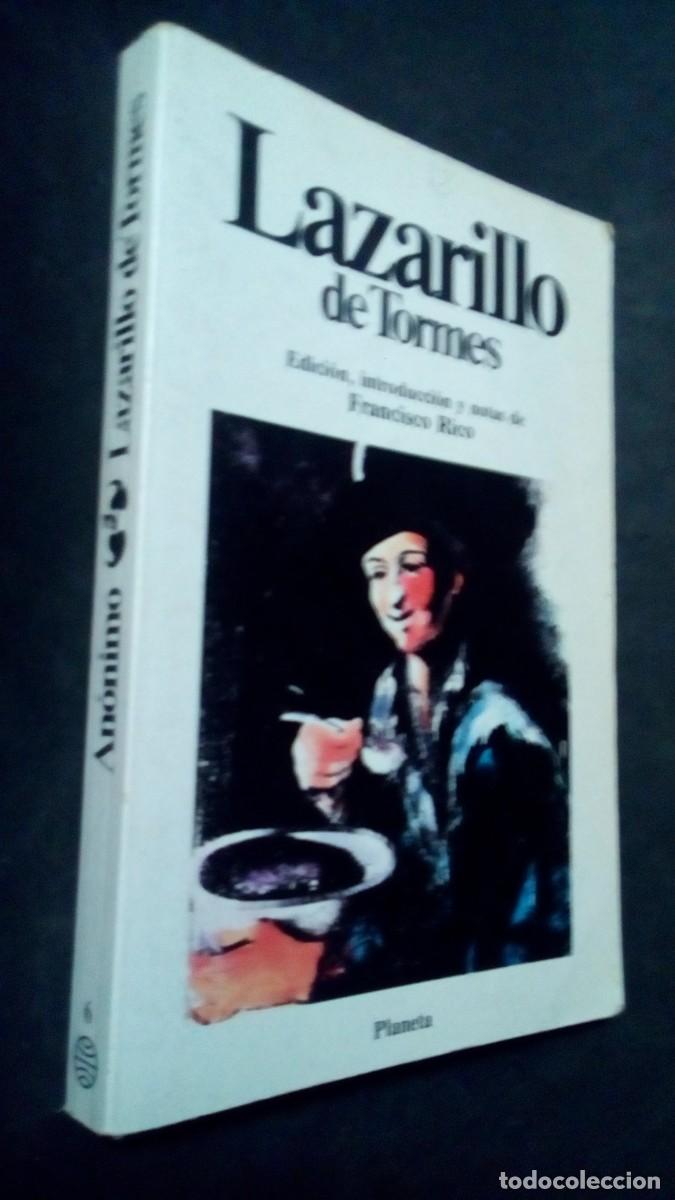 Libros de segunda mano: LAZARILLO DE TORMES-EDICI&Oacute;N, INTRODUCCI&Oacute;N Y NOTAS DE FRANCISCO RICO-PLANETA
