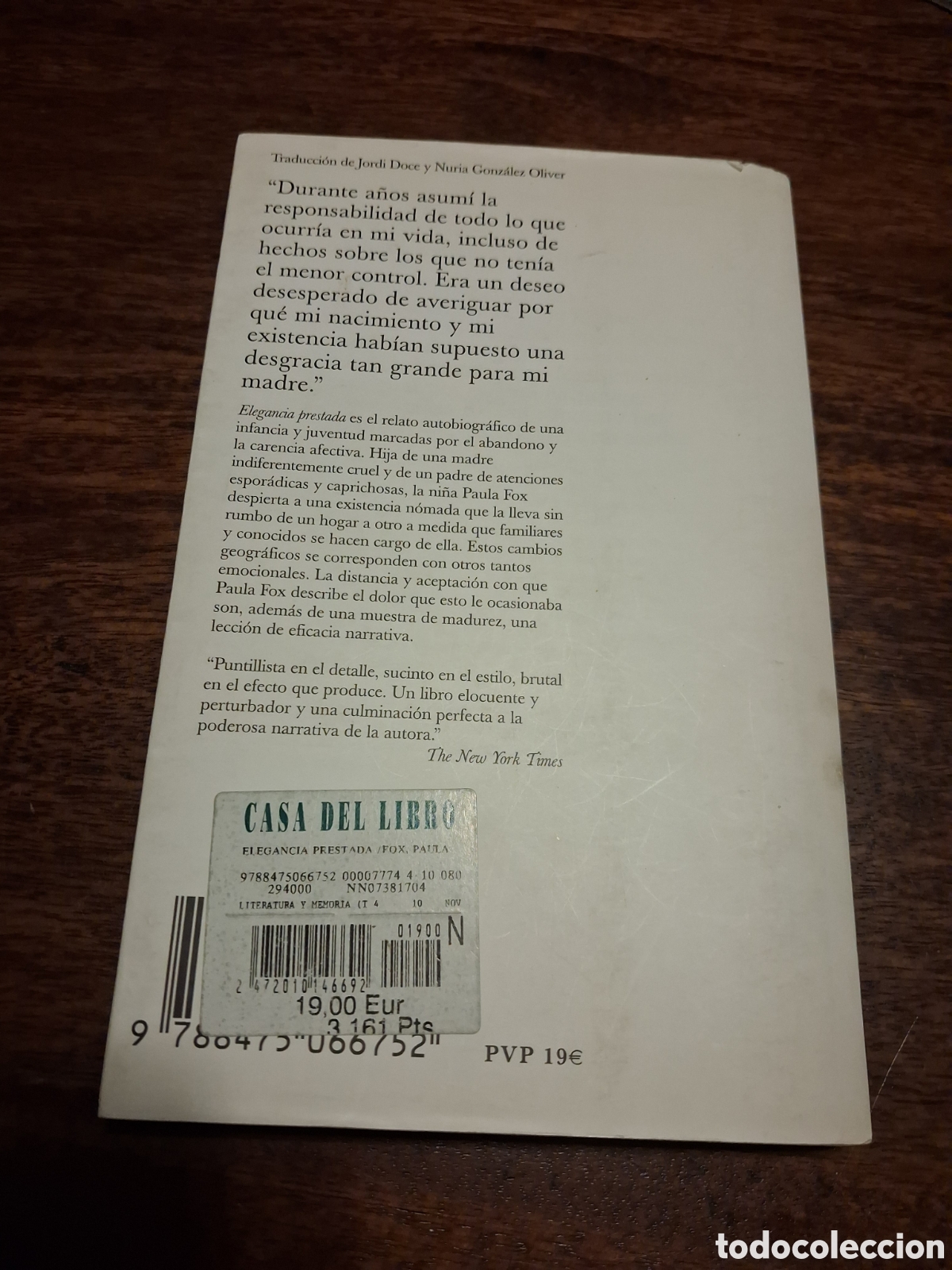 Libros de segunda mano: Elegancia prestada, Paula Fox - Foto 2
