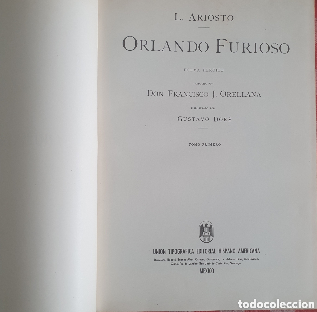 Libros de segunda mano: Orlando Furioso Ariosto 2 vol&uacute;menes - Foto 3