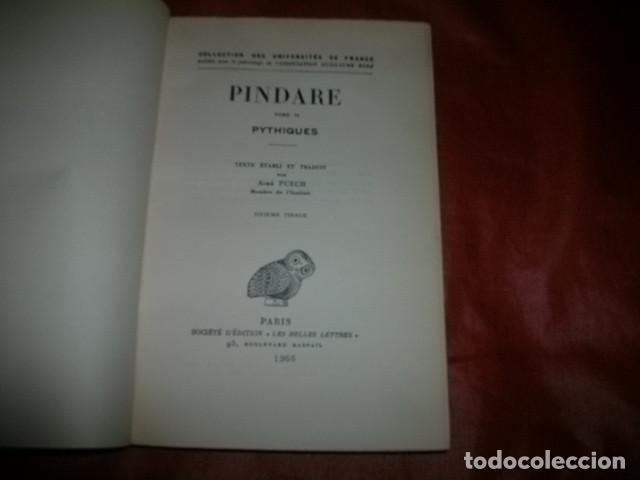 Libros de segunda mano: PYTHIQUES - PINDARE (PINDARO) - Foto 2