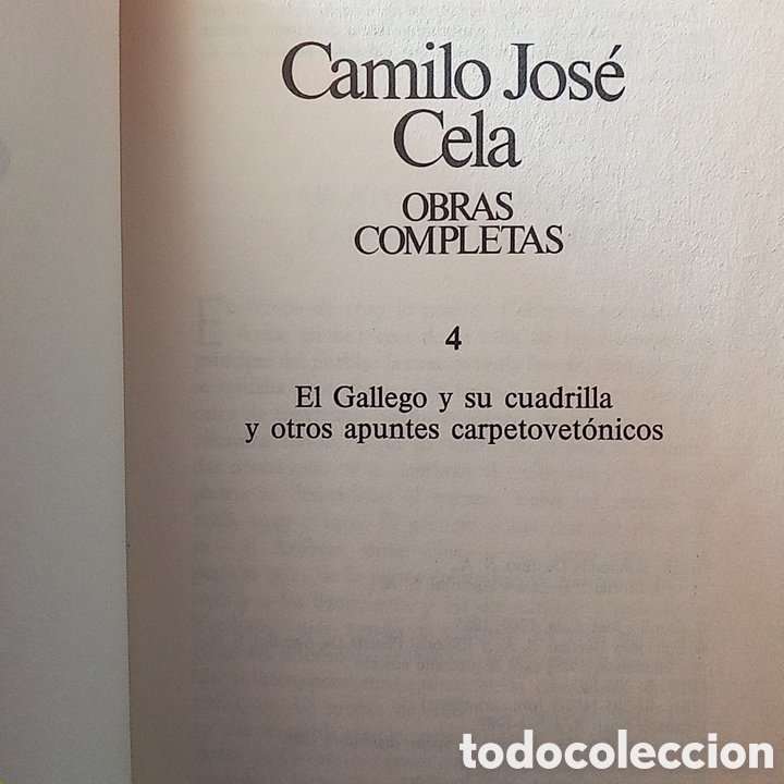 Libros de segunda mano: CAMILO JOS&Eacute; CELA OBRAS COMPLETAS - Foto 7