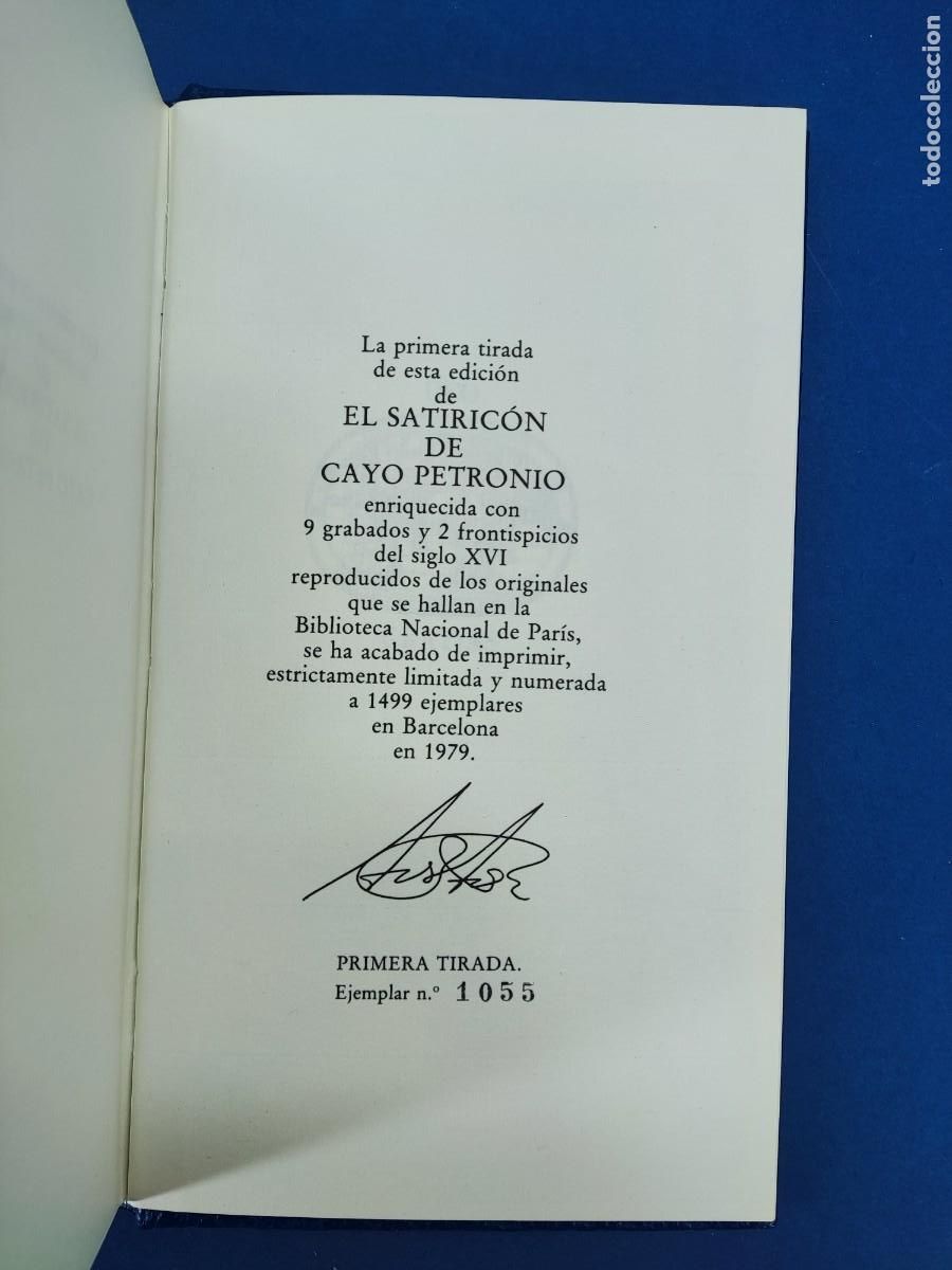 Libros de segunda mano: SATIRIC&Oacute;N / CAYO PETRONIO / 1979. C&Iacute;RCULO DEL BIBLIOFILO - Foto 8