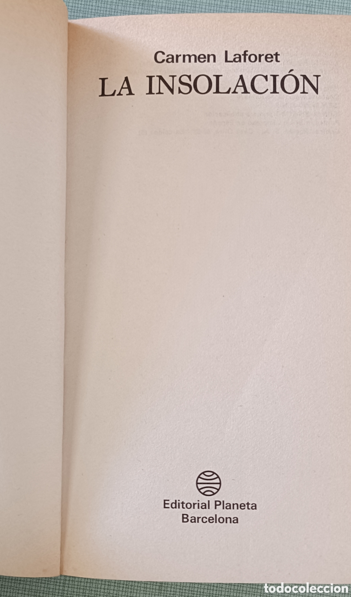 Libros de segunda mano: La insolaci&oacute;n. Carmen Laforet - Foto 2