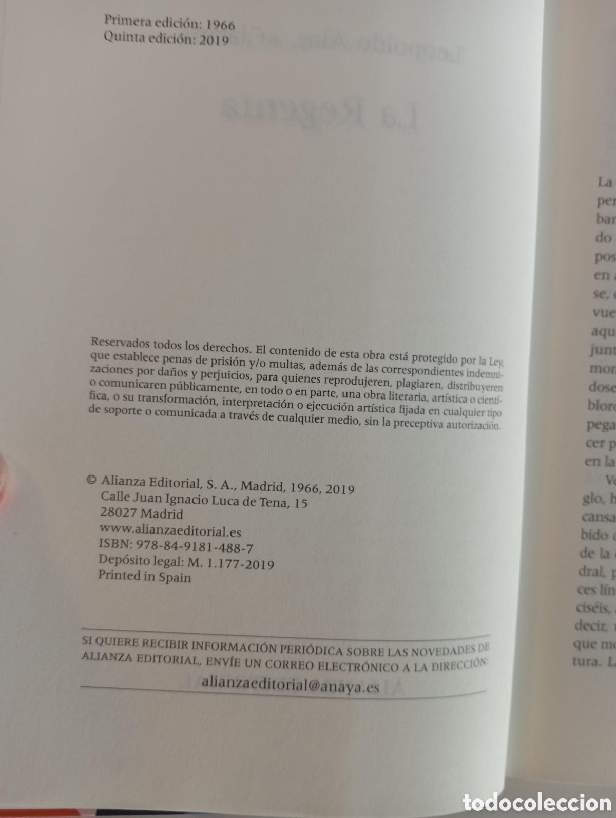 Libros de segunda mano: La Regenta / Leopoldo Alas Clar&iacute;n - Foto 4