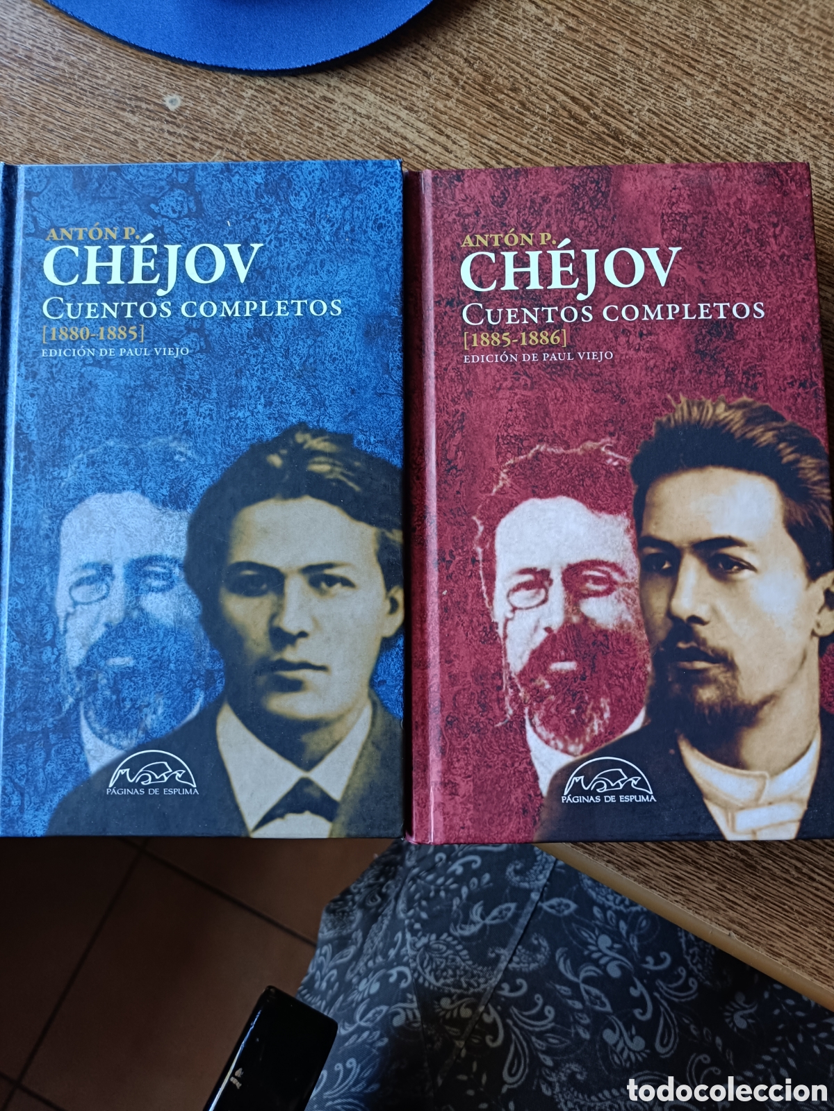 Libros de segunda mano: Cuentos completos, Ant&oacute;n P. Ch&eacute;jov. 2 tomos 1880-1885, 1885-1886. P&aacute;ginas de espuma, tapa dura