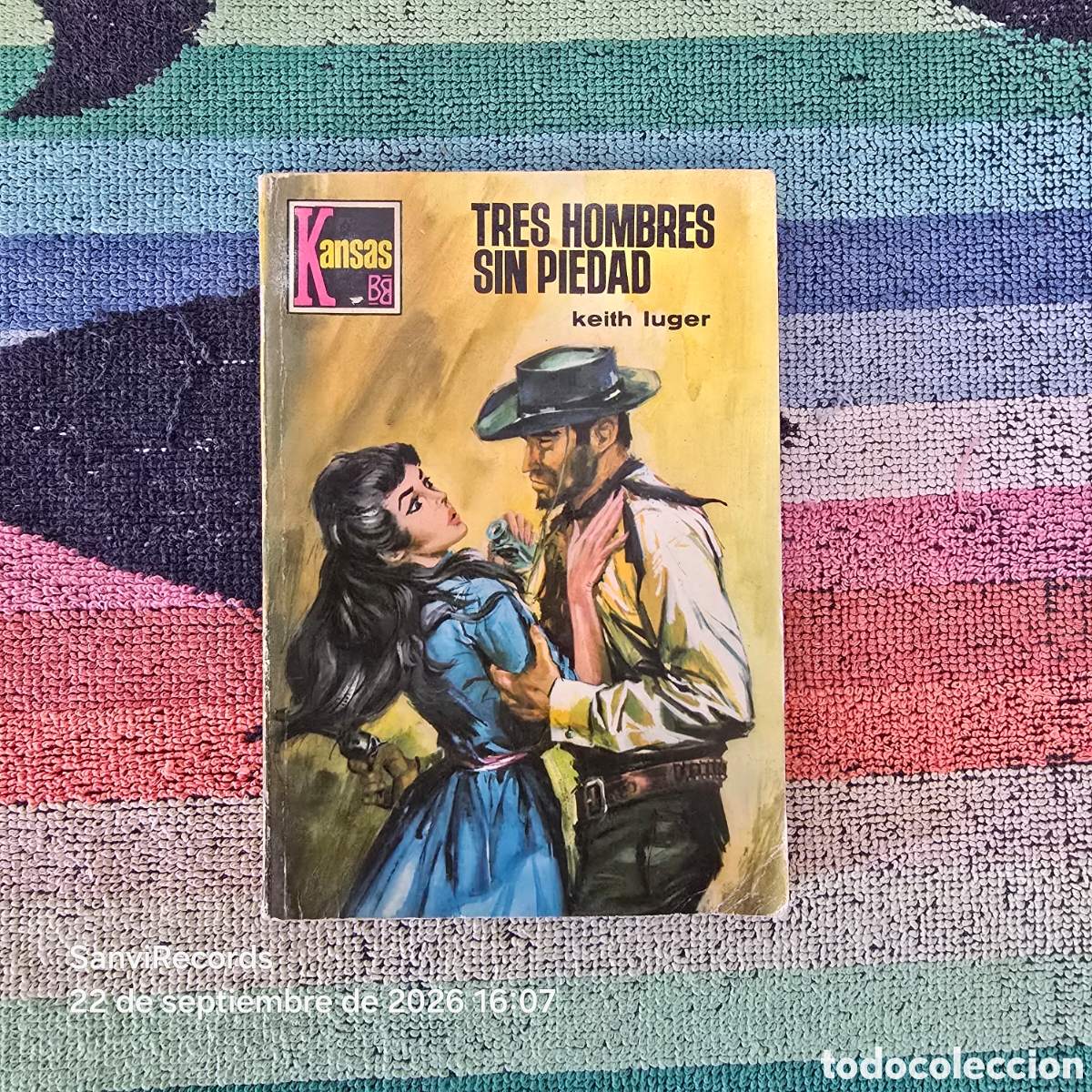 Libros de segunda mano: KANSAS 597: TRES HOMBRES SIN PIEDAD (KEITH LUGER) (BRUGUERA)