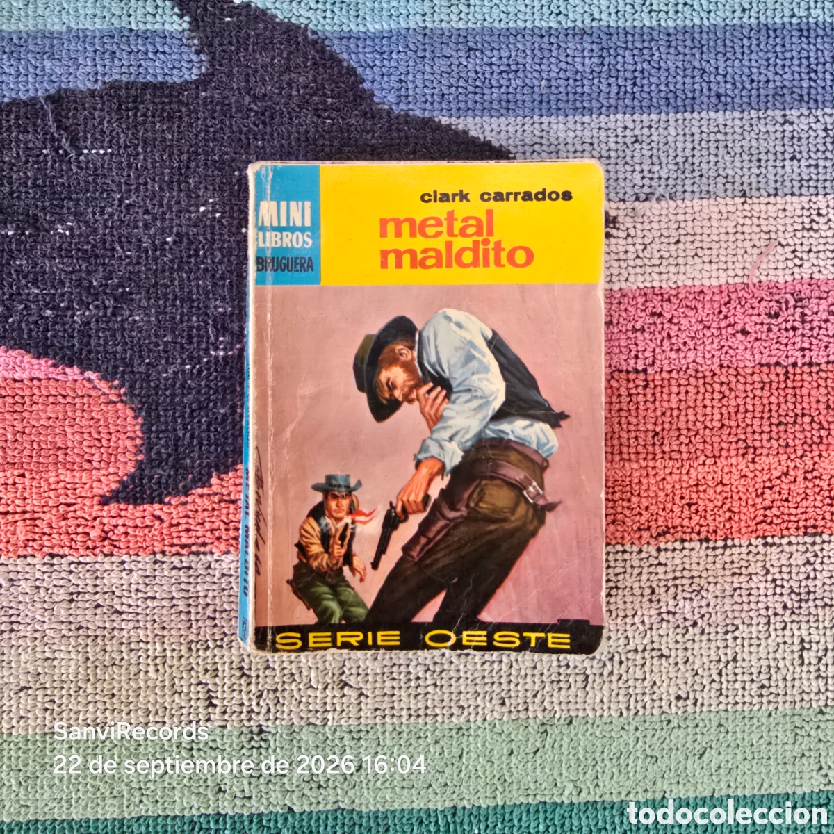 Libros de segunda mano: MINI LIBROS, SERIE OESTE 560: METAL MALDITO (CLARK CARRADOS) (BRUGUERA)