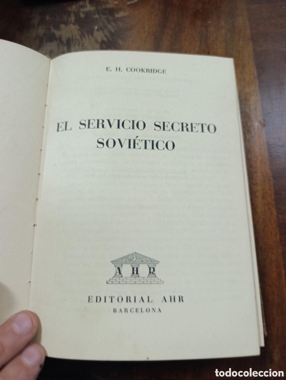 Libros de segunda mano: E. H. COOKRIDGE EL SERVICIO SECRETO SOVI&Eacute;TICO