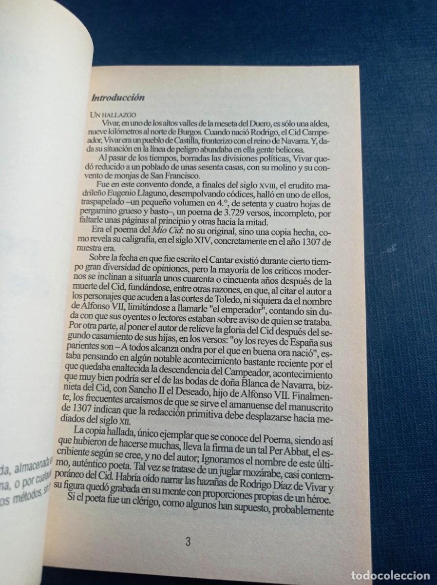 Libros de segunda mano: POEMA DEL M&Iacute;O CID. AN&Oacute;NIMO. COMPENDIOS MEDIEVAL. AN&Aacute;LISIS Y ESTUDIO SOBRE LA OBRA. DCOM, 2005 +++ - Foto 4