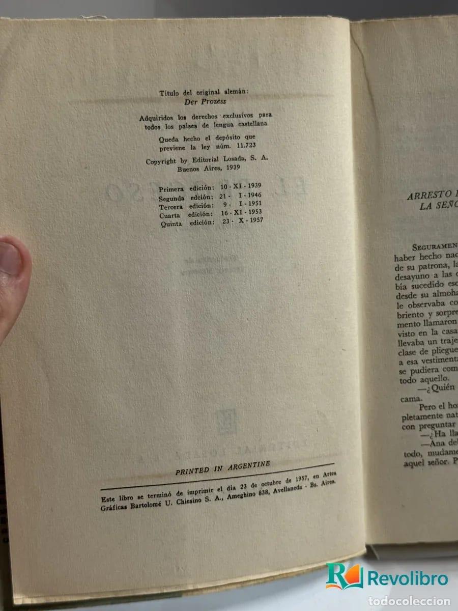 Libros de segunda mano: El Proceso - Franz Kafka - Foto 2