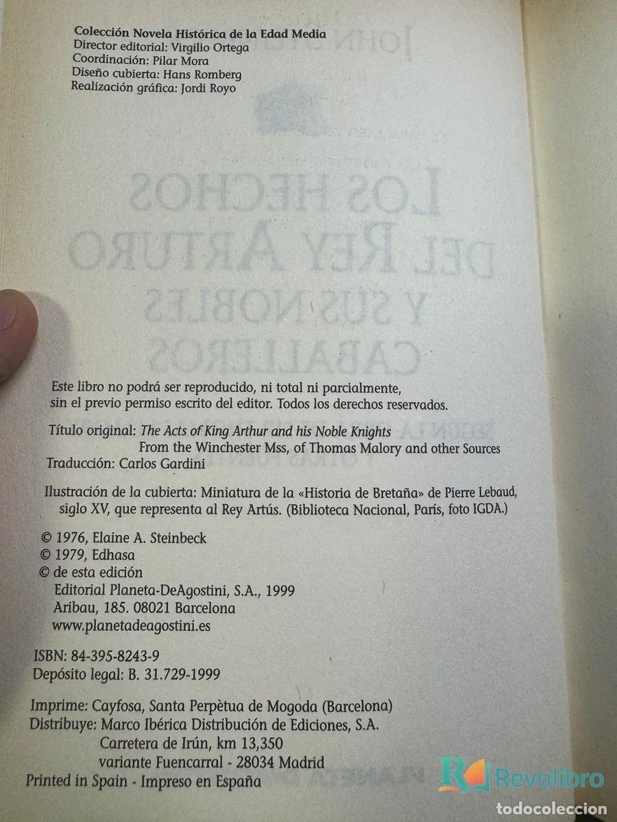 Libros de segunda mano: Los Hechos del Rey Arturo - John Steinbeck - Foto 2