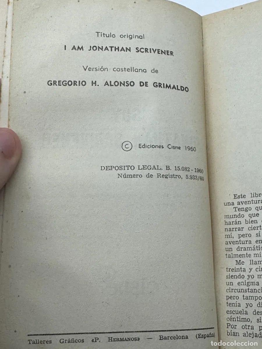Libros de segunda mano: Soy Jonathan Scrivener - Claude Houghton - Foto 2
