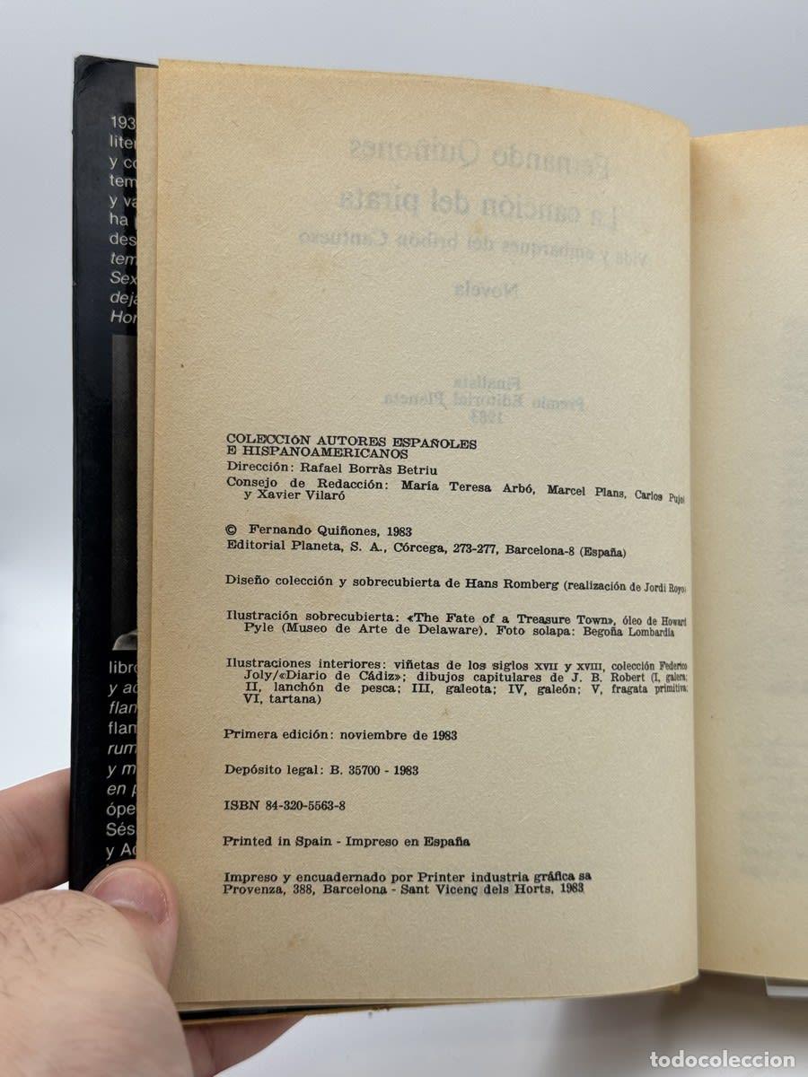 Libros de segunda mano: La canci&oacute;n del pirata - Fernando Qui&ntilde;ones - Foto 2
