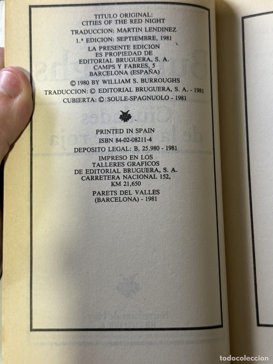 Libros de segunda mano: Ciudades de la noche roja - William S. Burroughs - Foto 2