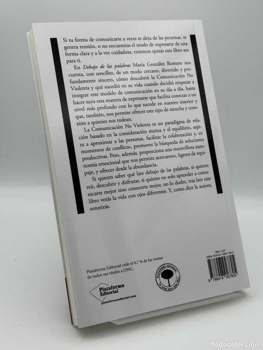 Libros de segunda mano: Debajo de las palabras - Mar&iacute;a Gonz&aacute;lez Romero - Foto 2