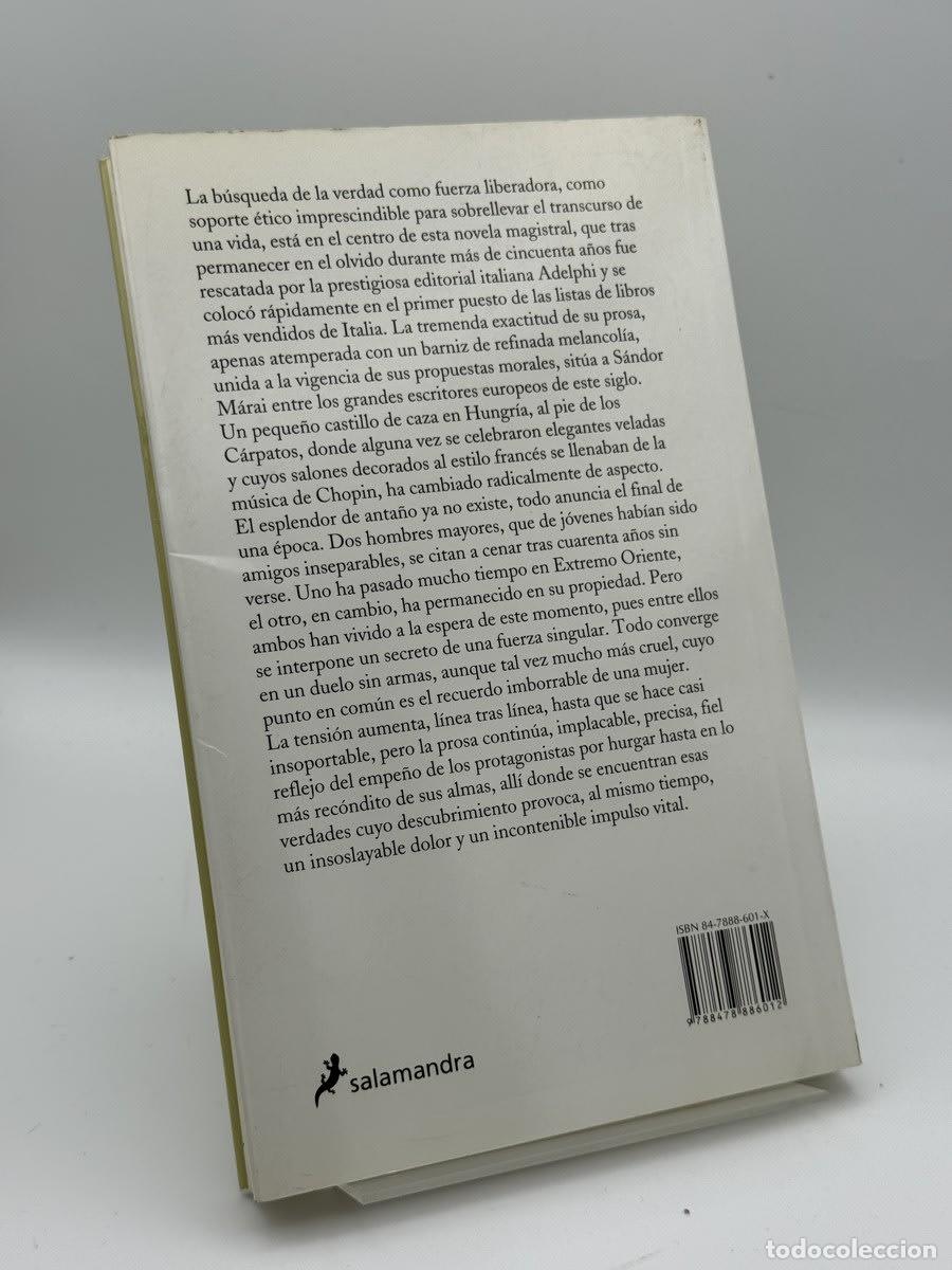 Libros de segunda mano: El &uacute;ltimo encuentro - S&aacute;ndor M&aacute;rai - Foto 2