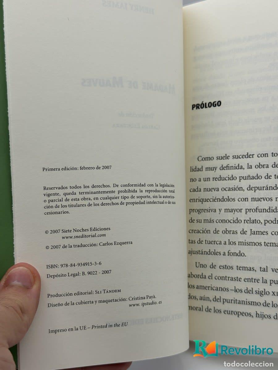 Libros de segunda mano: Madame de Mauves - Henry James - Foto 2