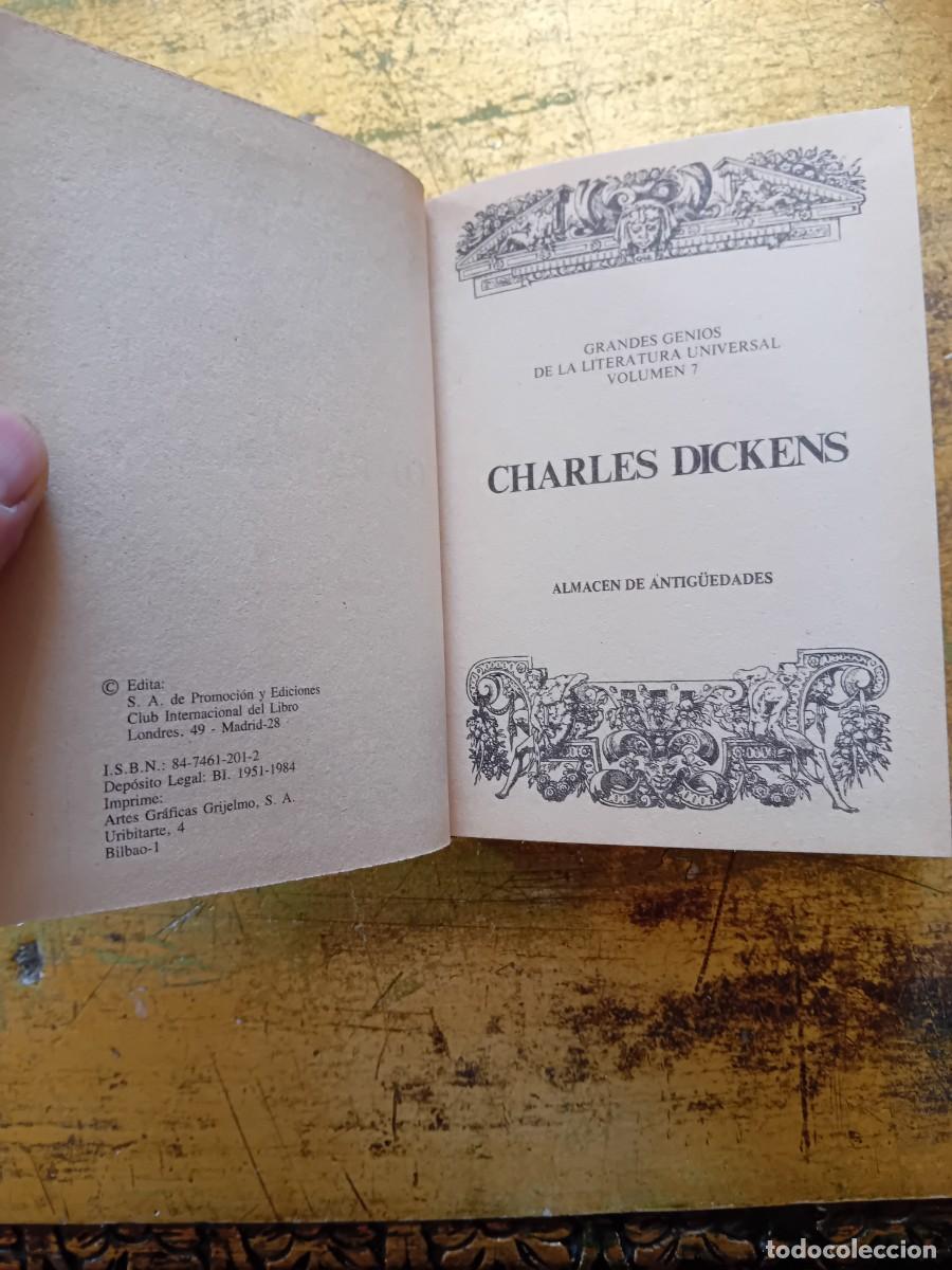 Libros de segunda mano: Charles Dickens , Almac&eacute;n de antig&uuml;edades - Foto 3