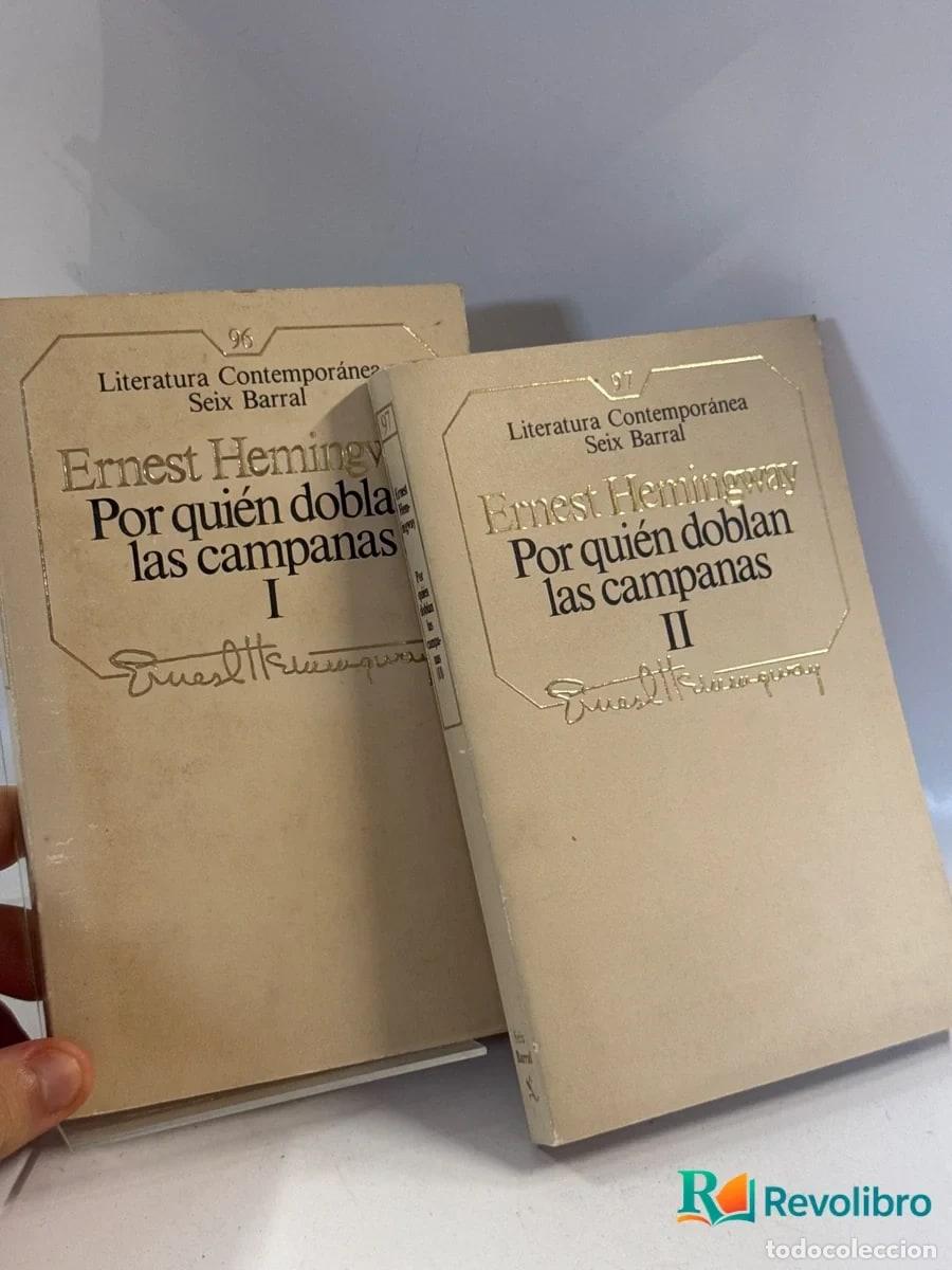 Libros de segunda mano: Lote Por qui&eacute;n doblan las campanas 2 tomos - Ernest Hemingway