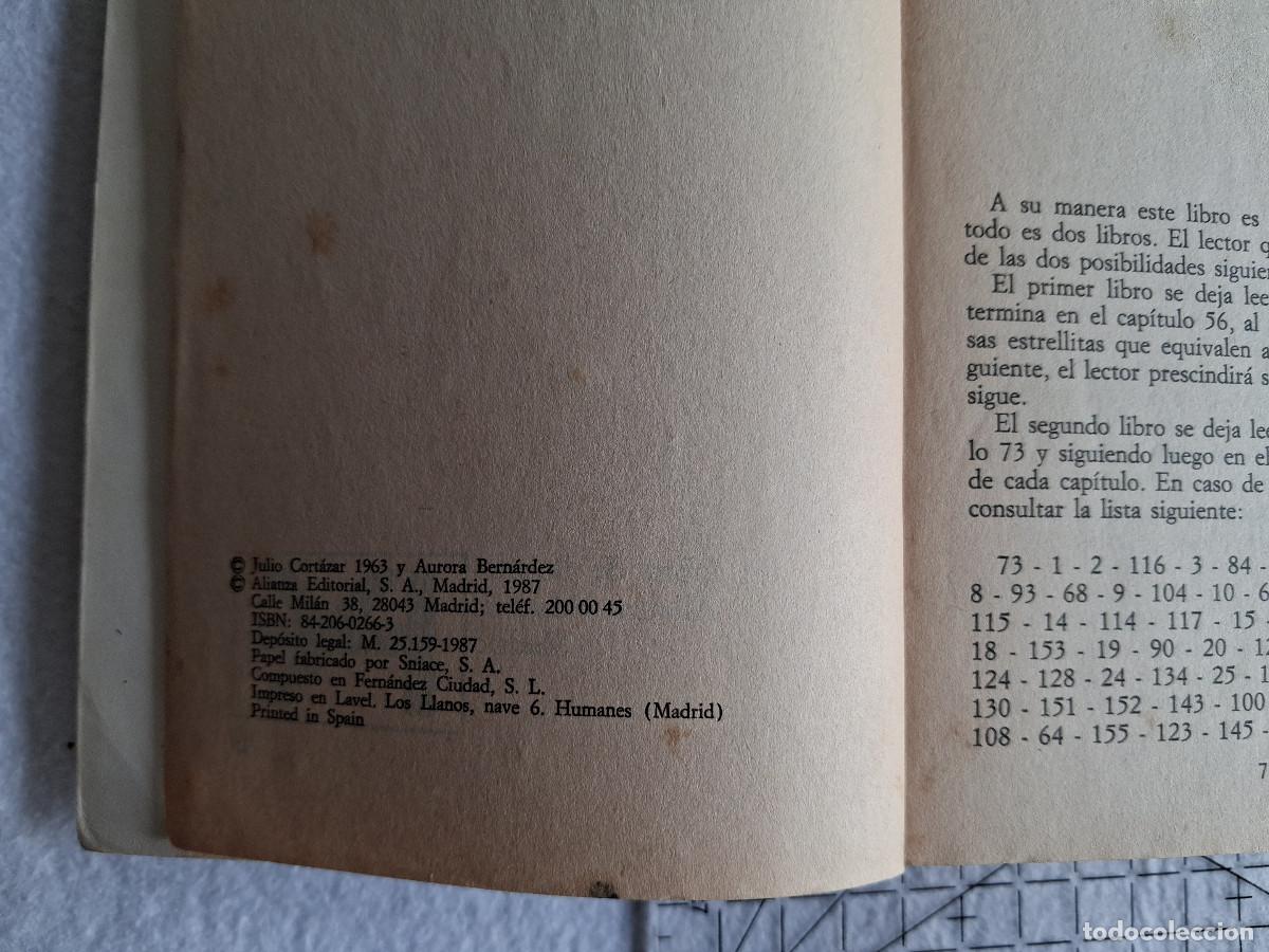 Libros de segunda mano: Rayuela - Julio Cort&aacute;zar - Alianza 1987 - Foto 4