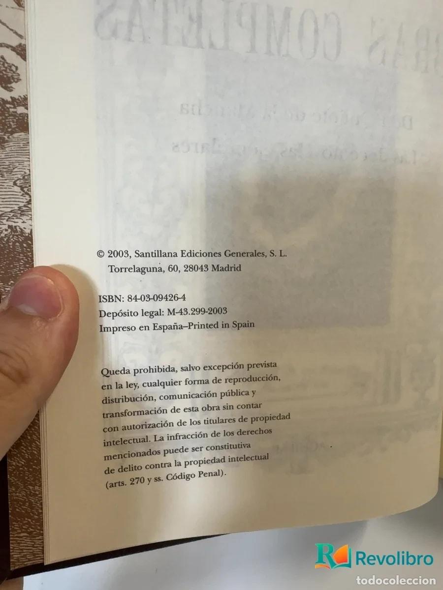 Libros de segunda mano: Obras completas 1 - Miguel de Cervantes Saavedra - Foto 3